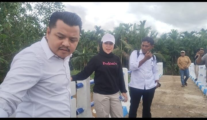 Kadis Perkim Tinjau Jembatan Parit Anang