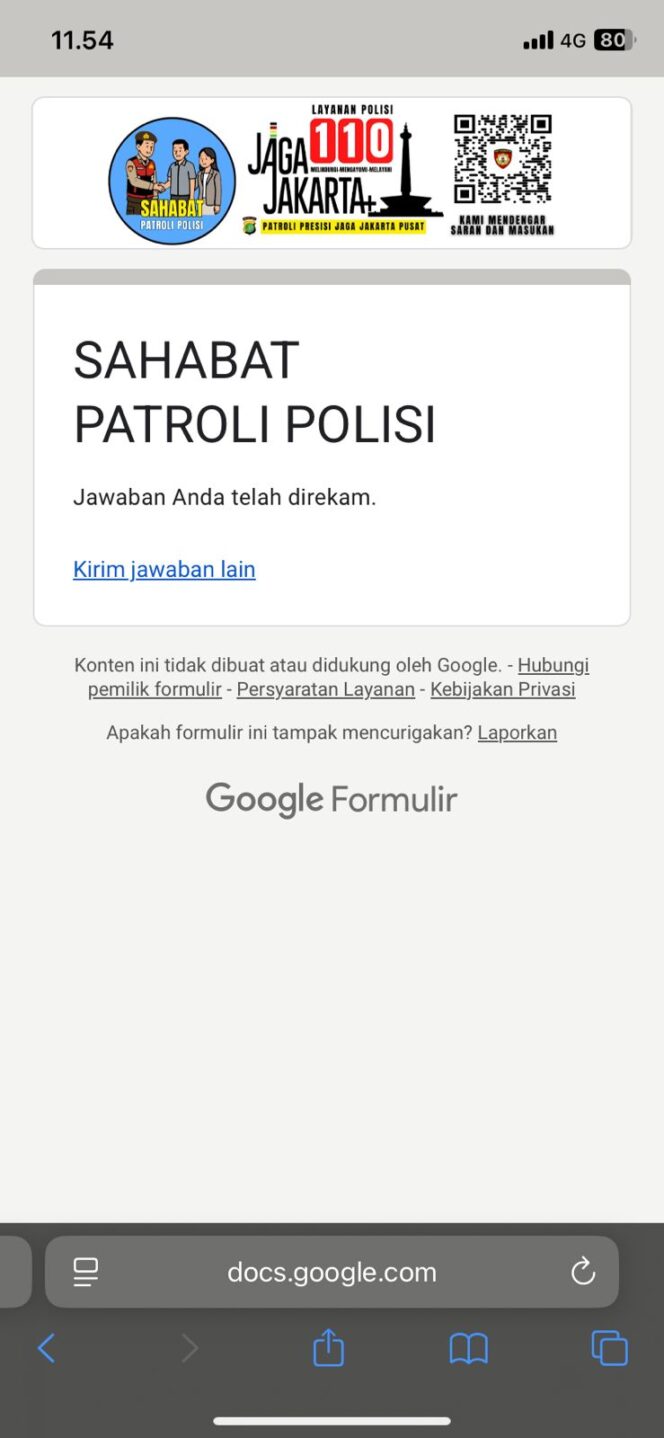 
					Patroli 1052 Menjadi Sahabat Polisi Gencarkan Sosialisasi Barcode Kamtibmas di Gedunh Wisma Keiai