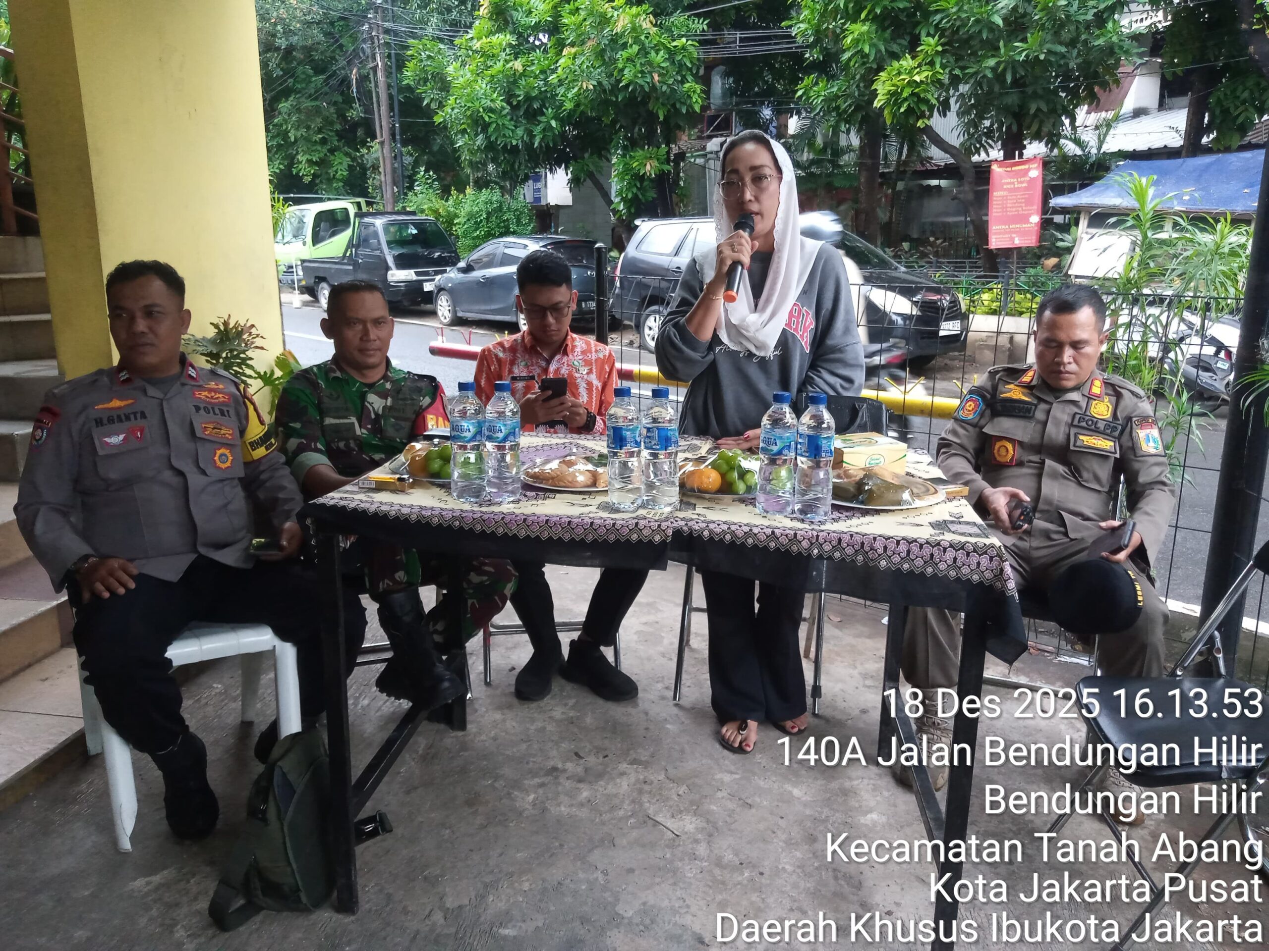 Tiga Pilar Bendungan Hilir Gelar Rapat Koordinasi Pengamanan Natal dan Tahun Baru 2026 di RW 01