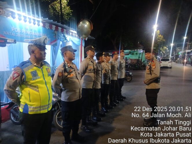 
					Apel Malam Pospam Kota Paris Johar Baru, Polisi Siap Amankan Perayaan Natal 2025 dan Tahun Baru 2026