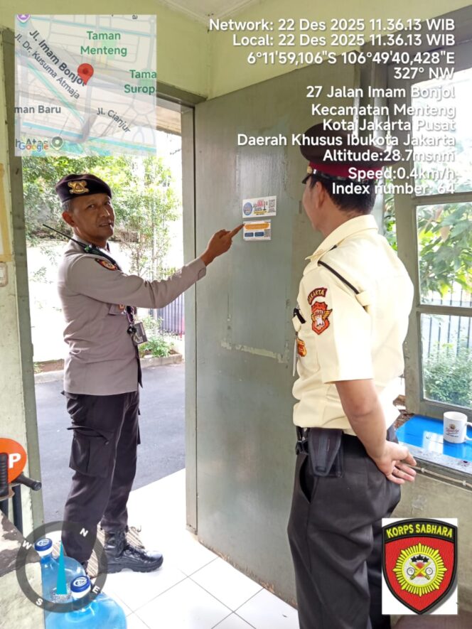 
					Inovasi Layanan Polisi, Barcode Sahabat Patroli Dipasang Di Jalan Imam Bonjol Menteng