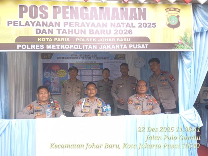 
					Pastikan Kesiapsiagaan Personel, Pospam Kota Paris Johar Baru Dicek Jelang Nataru 2025–2026