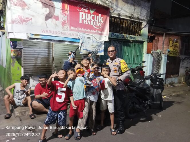
					Pendekatan Humanis Bhabinkamtibmas, Anak-Anak Kampung Rawa Diimbau Jaga Ketertiban dan Tidak Bermain Petasan