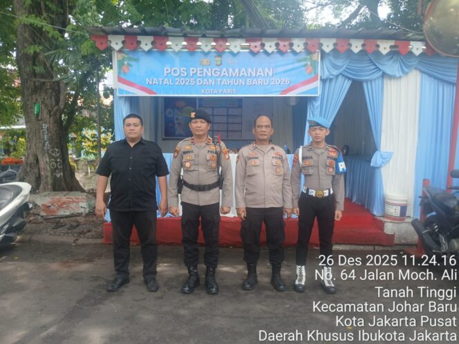 
					Propam Polres Lakukan Pengecekan Pospam Nataru di Pos Pam Kota Paris Johar Baru