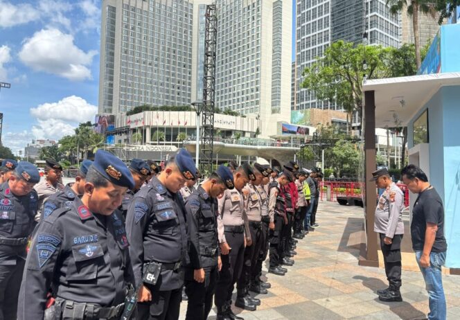 
					Apel Pengamanan Nataru Pospam Bundaran HI, 45 Personel Gabungan Dikerahkan