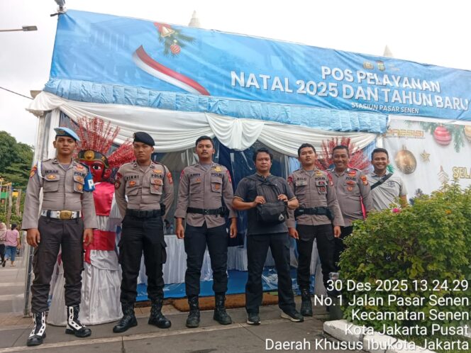 
					Propam Polres Metro Jakarta Pusat Lakukan Pengecekan Pos Yan Stasiun Senen