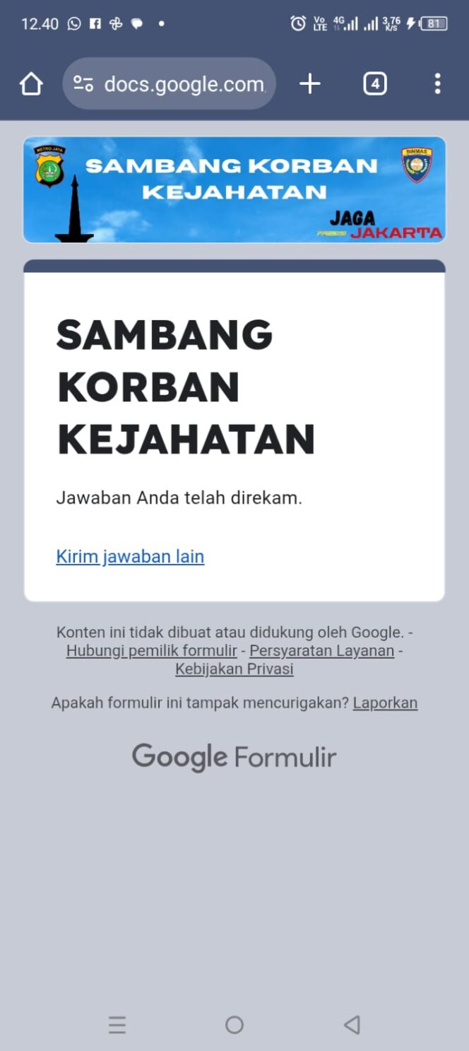 
					Polisi Sambangi Warga Korban Curanmor di Karang Anyar