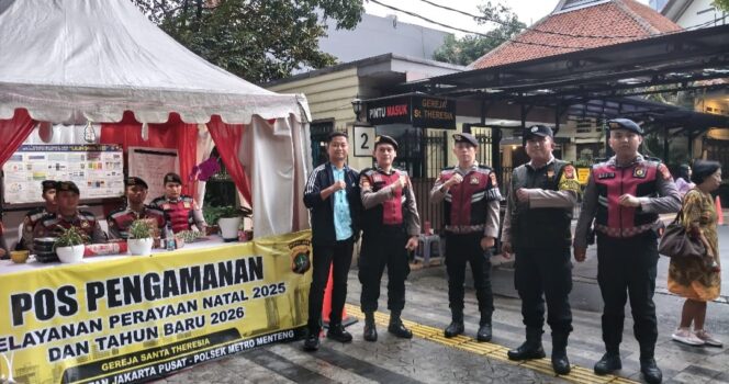 
					Pengamanan Misa Tutup Tahun di Gereja St. Theresia Menteng Berlangsung Aman dan Khidmat