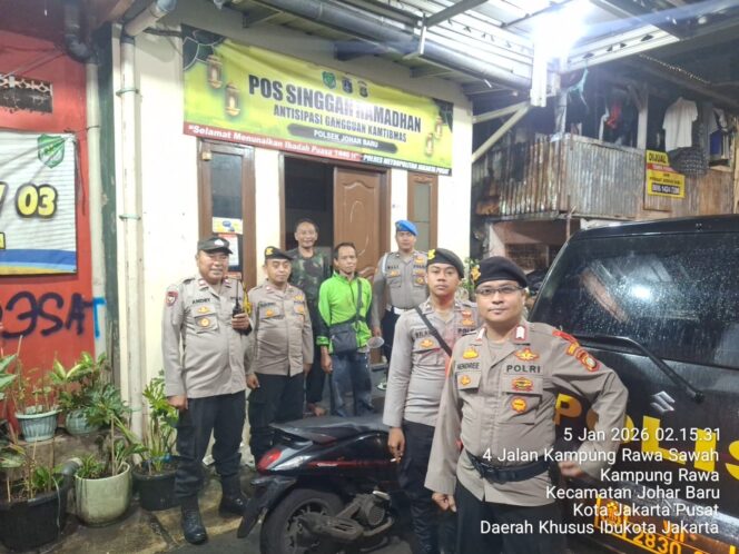 
					Jam Rawan Diamankan, Polsek Johar Baru Gelar Patroli Cipta Kondisi Jaga Johar Baru