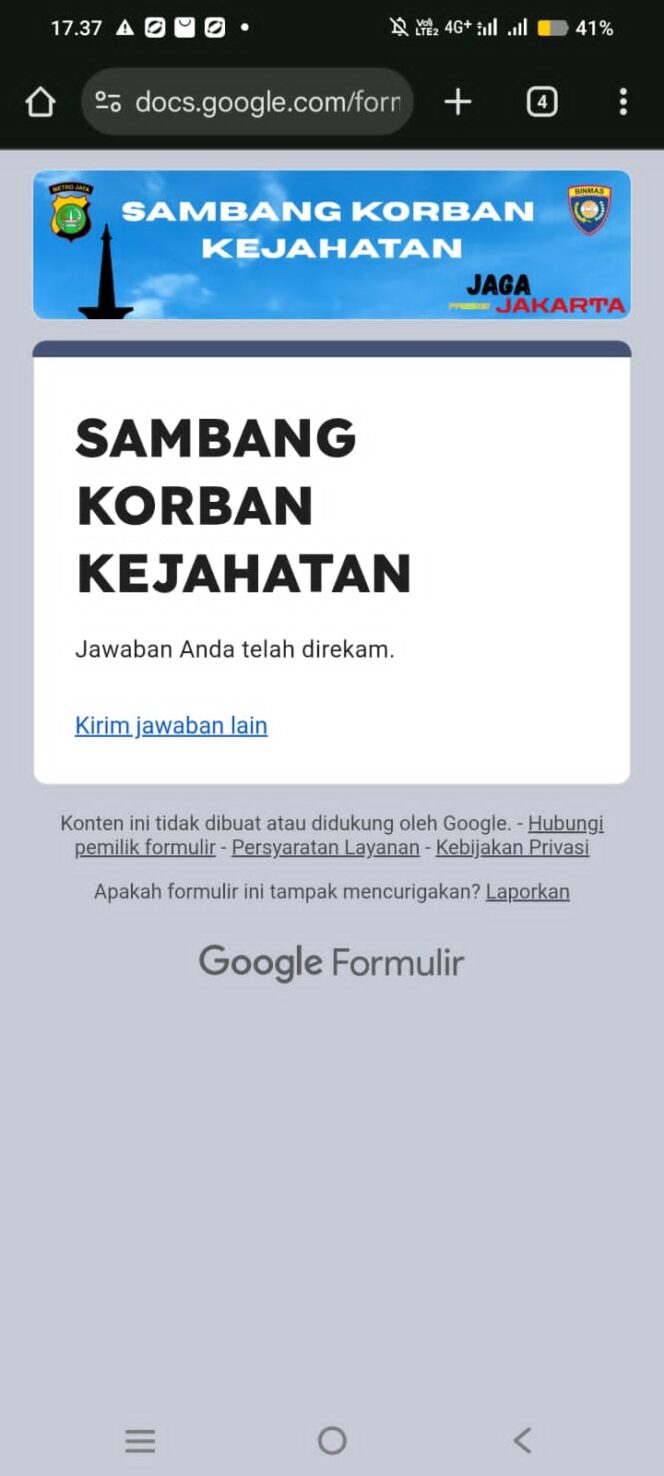 
					Kegiatan Sambang dan Pemberian Empati Bhabinkamtibmas kepada Korban KDRT di Wilayah Kelurahan Bendungan Hilir