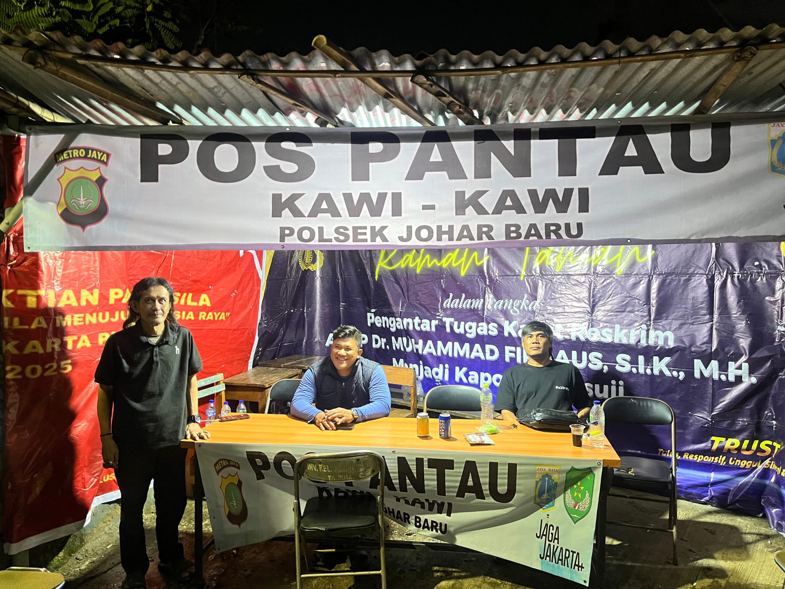 Jaga Titik Rawan Perbatasan, Polisi Perkuat Pos Pantau Kawi-Kawi Hingga Dini Hari