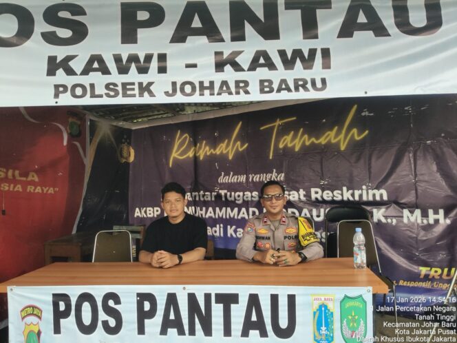 
					Pos Pantau Kawi-Kawi Diperkuat, Aparat dan Warga Kawal Keamanan Perbatasan Johar Baru