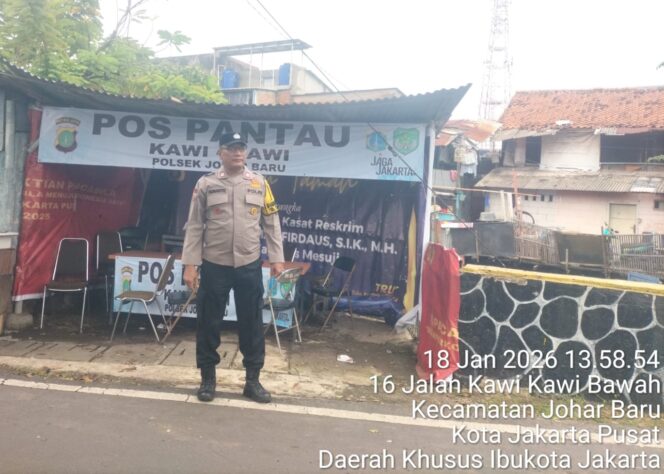 
					Patroli Pos Pantau Kawi-Kawi Bawah, Polisi Antisipasi Tawuran di Perbatasan Johar Baru–Paseban