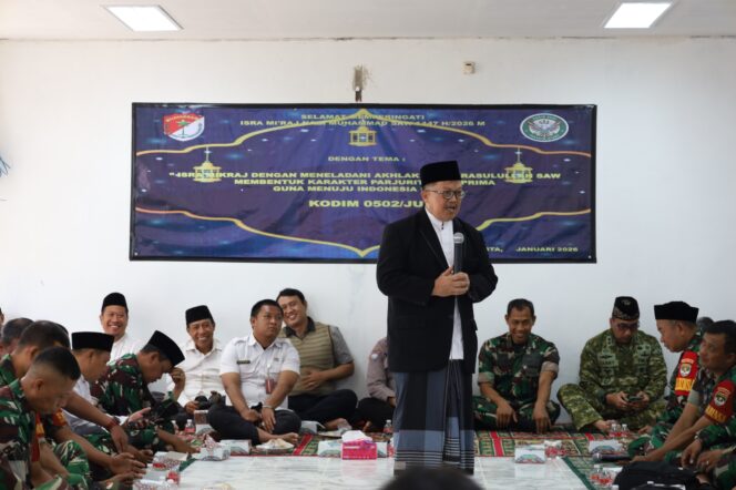 
					Kodim 0502/Jakarta Utara Peringati Isra Mi’raj Nabi Muhammad SAW 1447 H, Perkuat Iman dan Doa Bersama