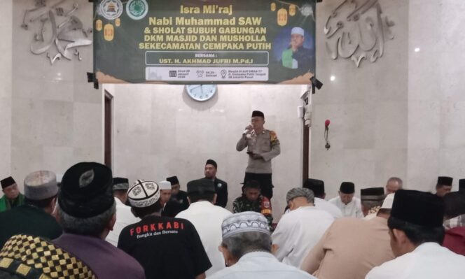 
					Peringatan Isra Mi’raj di Masjid Al Arif, Momentum Pererat Ukhuwah dan Jaga Kondusivitas Wilayah