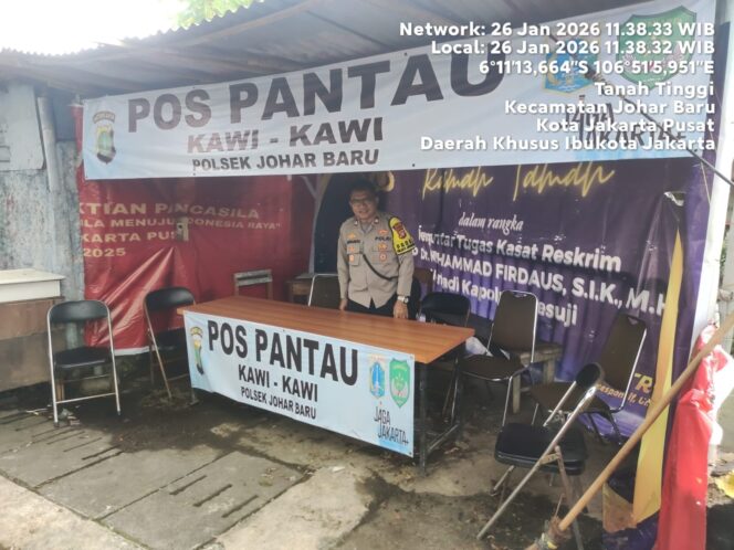 
					Padal Kontrol Pos Pantau Antisipasi Tawuran Perbatasan Johar Baru–Paseban