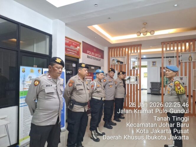 
					Usai Hujan Reda, Polisi Johar Baru Bergerak Amankan Wilayah Rawan Dini Hari