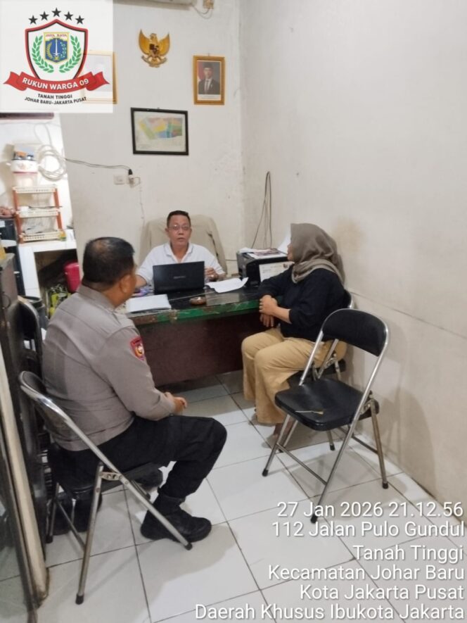 
					Patroli Humanis Polisi–Warga, Pos Kamling RW 09 Tanah Tinggi Diperkuat