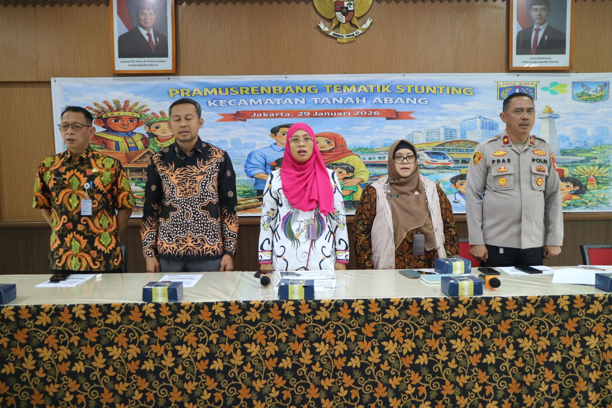 Tiga Pilar Perkuat Sinergi dalam Rakor Pra Musrenbang Tematik Stunting Kecamatan Tanah Abang