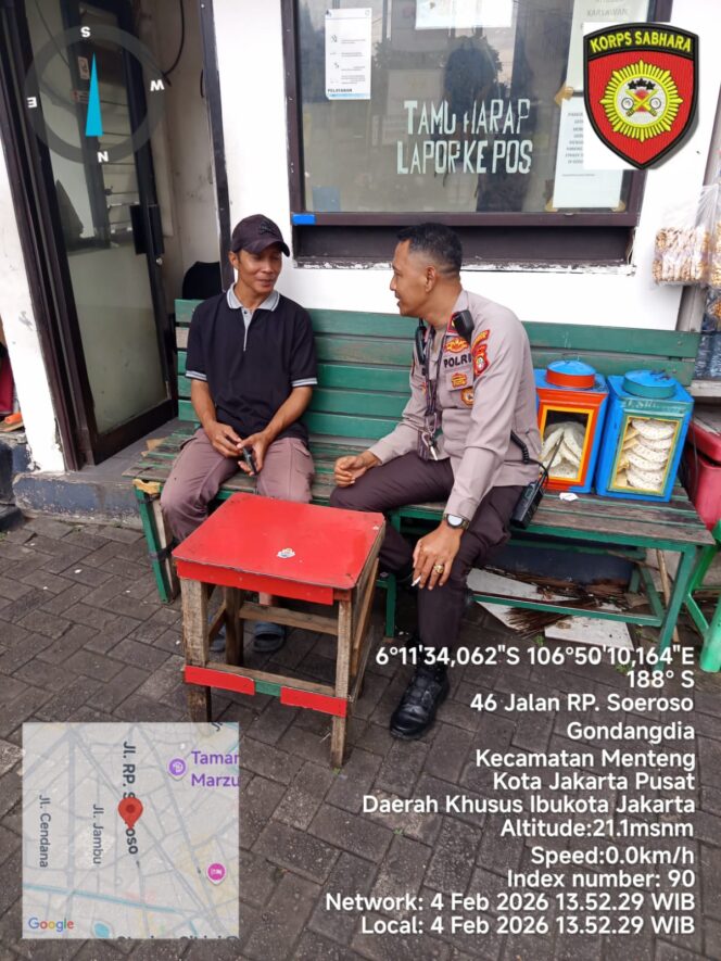 
					Polsek Metro Menteng Giatkan Sahabat Patroli di Jalan RP Soeroso, Laporan Kamtibmas Kini Lebih Cepat
