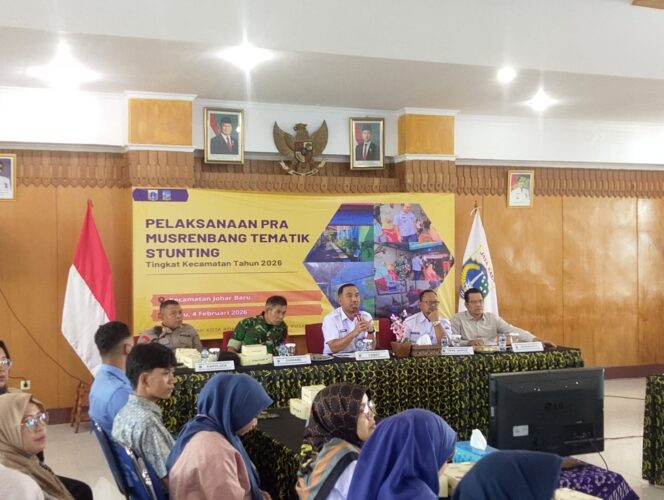 
					Pra Musrenbang Tematik Stunting 2026 Kecamatan Johar Baru, Tekankan Kolaborasi Lintas Sektor