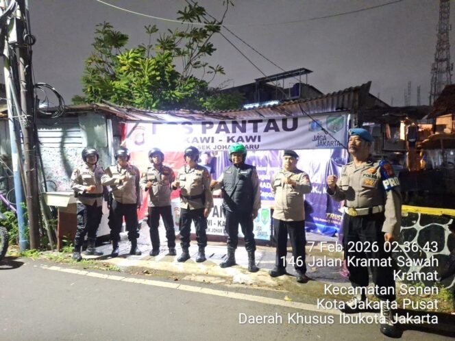 
					Antisipasi Guantibmas Malam Libur, Polsek Johar Baru Gelar Patroli Cipta Kondisi Dini Hari