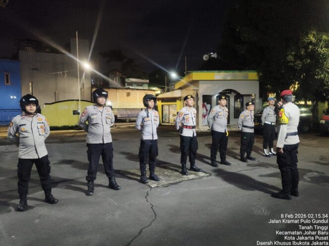 
					Polsek Johar Baru Gelar Apel Patroli Cipta Kondisi Jaga Jakarta Aman