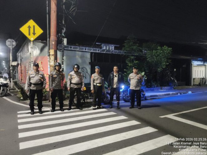 
					Ops Pekat Jaya 2026, Polisi Sisir Johar Baru Antisipasi Tawuran hingga 3 C