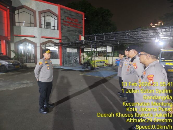 
					Antisipasi Kerawanan Jelang Puasa, Polsek Metro Menteng Gelar Apel Patroli Cipta Kondisi