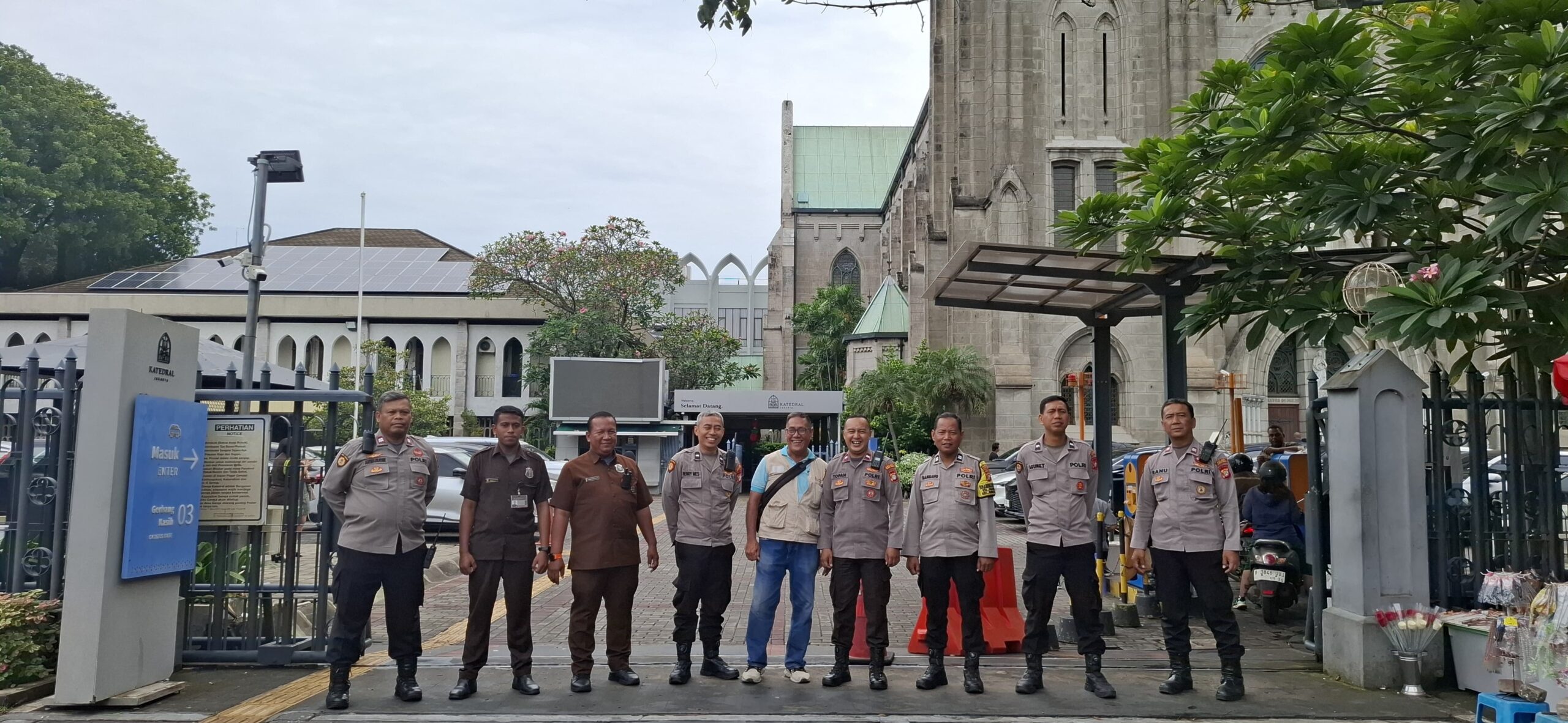Pengamanan Misa Minggu di Gereja Katedral Sawah Besar, Antisipasi Gangguan Kamtibmas
