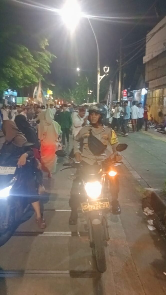 
					Pengawalan Pawai Obor Ramadhan di Masjid Allhaya Berlangsung Meriah dan Kondusif
