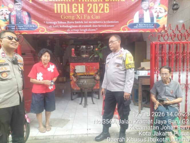 
					Polri Amankan Ibadah Imlek 2026 DI Vihara Dharma Amurwabhumi (Hok Tek Tjeng Sin) Johar Baru, Situasi Kondusif