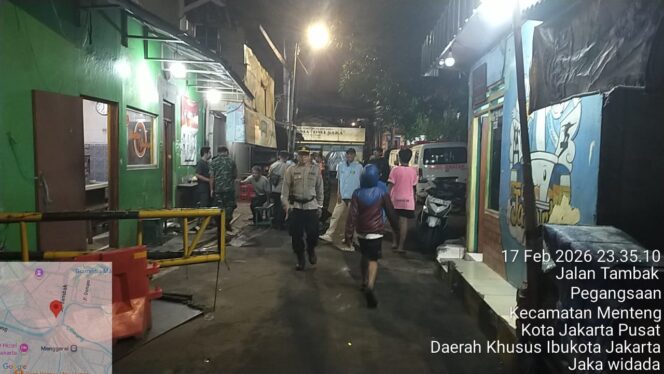 
					Patroli Ramadhan Tiga Pilar dan Satgas Gen Z Menteng Perketat Pengamanan Perbatasan Tambak