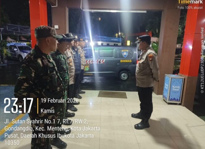 
					Ramadhan Dimulai, Polsek Metro Menteng Gelar Apel Patroli Tiga Pilar Antisipasi Gangguan Kamtibmas