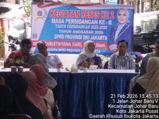 
					Reses Kedua DPRD DKI, Warga Johar Baru Sampaikan Aspirasi soal Pendidikan dan Kesejahteraan