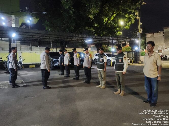 
					Tiga Pilar Johar Baru Gelar Apel Patroli Gabungan, Antisipasi Gesekan Warga Jelang Ramadhan