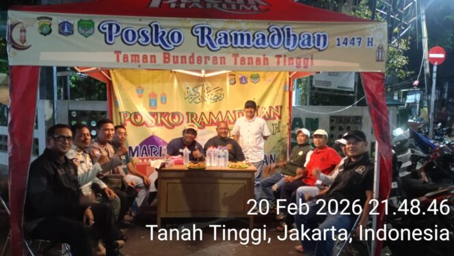 
					Bhabinkamtibmas Pantau Pos Ramadhan Tanah Tinggi, Perkuat Deteksi Dini dan Sinergi Warga