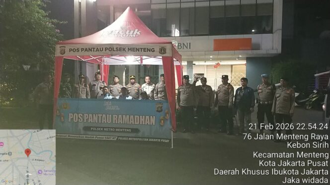 
					Jaga Keamanan Ramadhan, Polsek Metro Menteng Siagakan Pos Pantau Cikini Menteng Raya