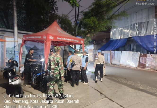 
					Patroli Tiga Pilar Ramadhan, Polsek Metro Menteng Perketat Pengamanan Perbatasan Kwitang–Kalipasir