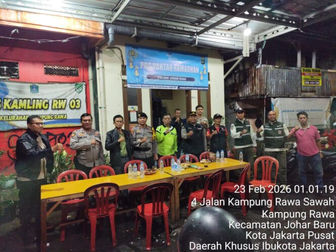 
					Siaga Dini Ramadhan, Tim 3 Pilar Cek Langsung Pos Pantau Jalan T Johar Baru