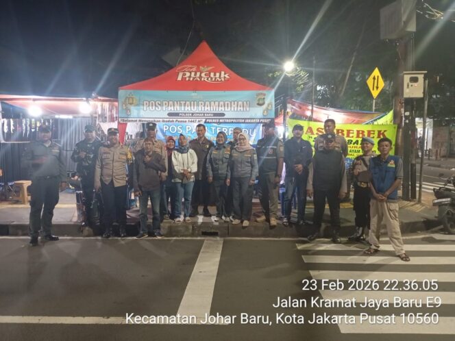 
					Jaga Ramadhan Aman, Polsek Johar Baru Siagakan Pos Pantau 1447 H/2026 di Titik Rawan