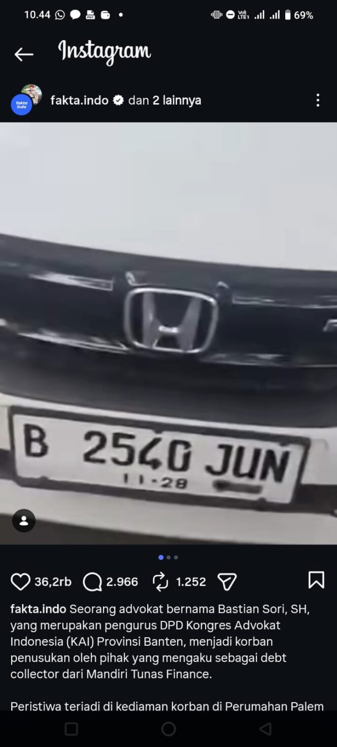 
					Debt Collector Penusuk Advokat di Tangsel Diamankan Polda Metro Jaya