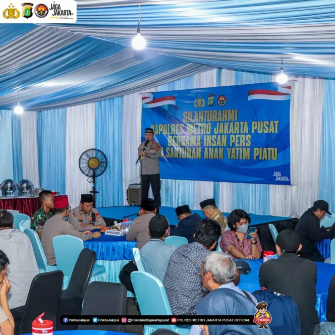
					Kapolres Metro Jakarta Pusat Pererat Sinergi Bersama Insan Pers dan Santuni Anak Yatim Piatu di Bulan Ramadan