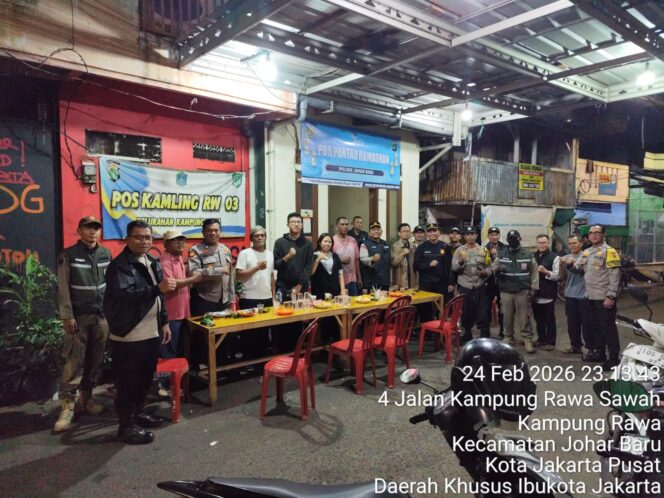 
					Malam Ramadhan, Pengecekan Pos Pantau Jalan T Kampung Rawa Pastikan Wilayah Aman dan Kondusif