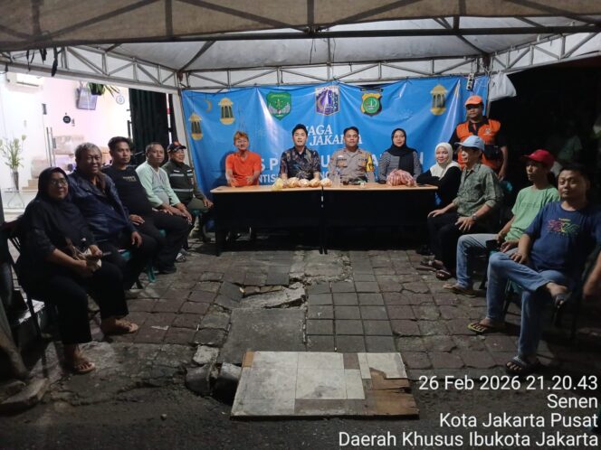 
					Patroli Posko Ramadan di Kelurahan Senen, Tiga Pilar Antisipasi Tawuran dan Gangguan Kamtibmas