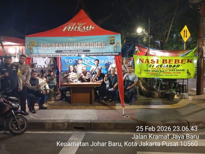 
					Patroli Pos Pantau Ramadhan Johar Baru, Polisi Awasi Titik Rawan dan Warga Tetap Aman