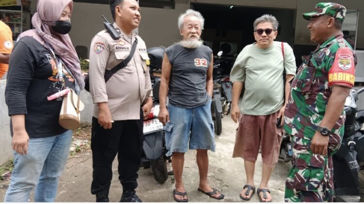 Sambang Pasca Mudik Lebaran, Bhabinkamtibmas Gunung Sahari Utara Pantau Keamanan Permukiman Warga