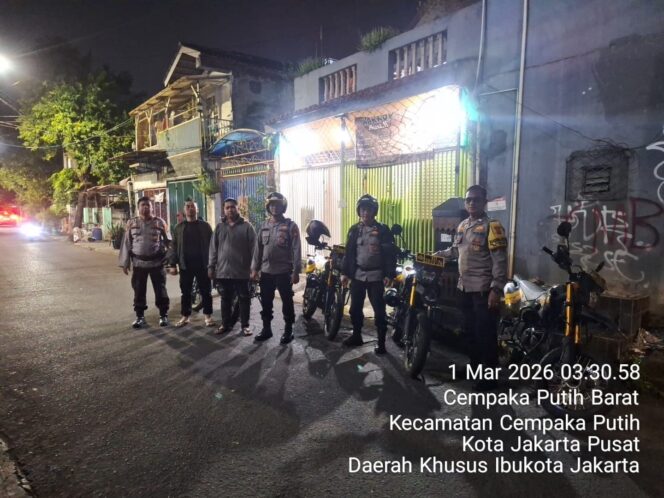 
					Jaga Jakarta Bulan Ramadhan, Polsek Johar Baru Intensifkan Patroli Cipta Kondisi Dini Hari