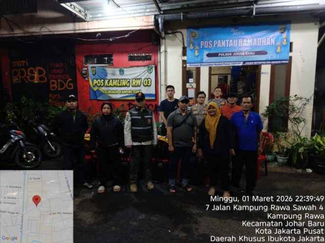 
					Malam Ramadhan, Pos Pantau Kampung Rawa Perkuat Keamanan dan Deteksi Dini