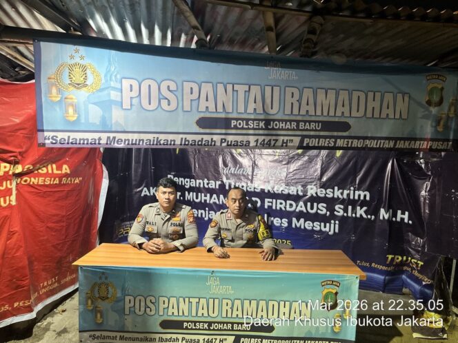 
					Perbatasan Wilayah Johar Baru dan Paseban–Senen, Pos Pantau Ramadhan Siaga Antisipasi Tawuran Warga dan 3C